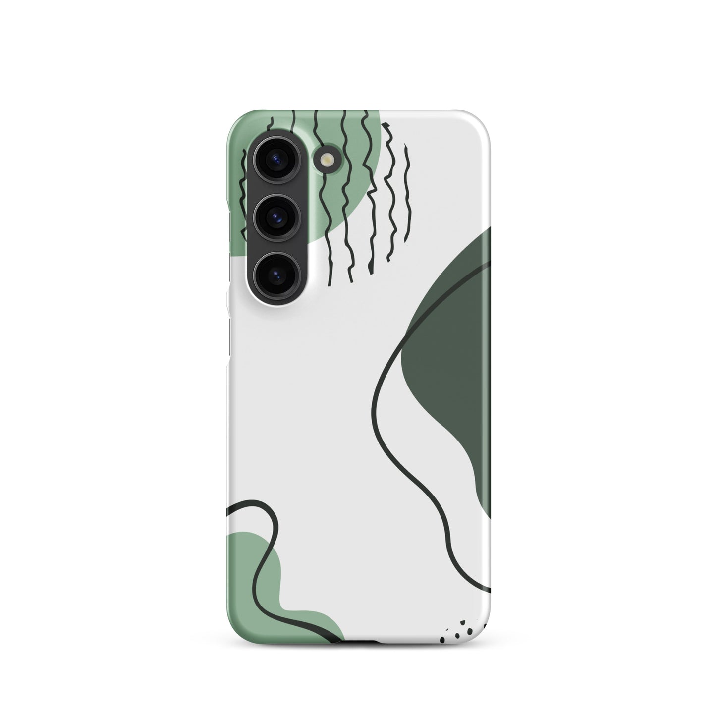 Green Abstract Shapes - Snap Case