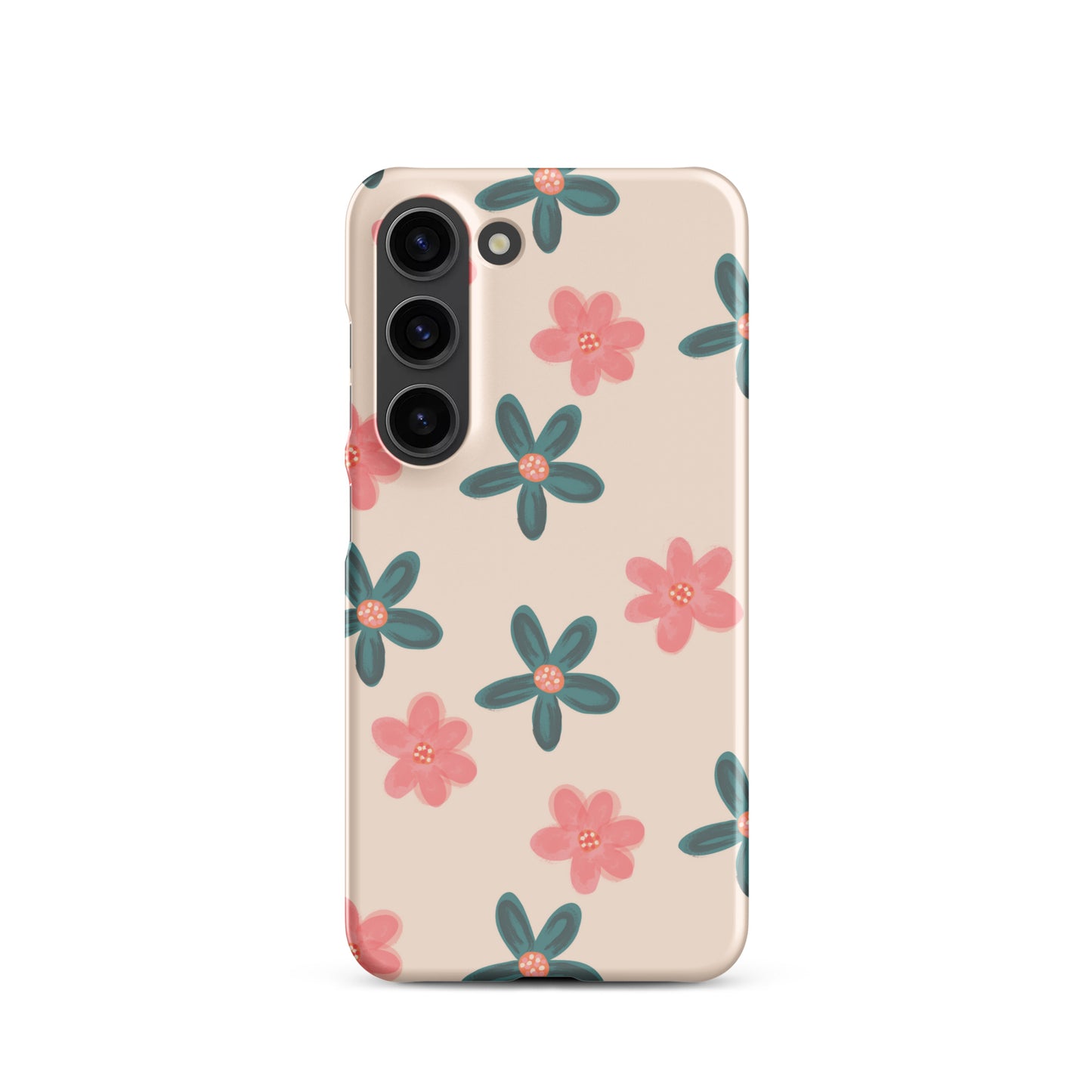 Red and Green Flowers - Snap Case