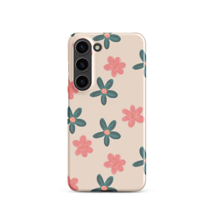 Red and Green Flowers - Snap Case