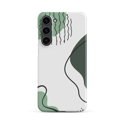 Green Abstract Shapes - Snap Case