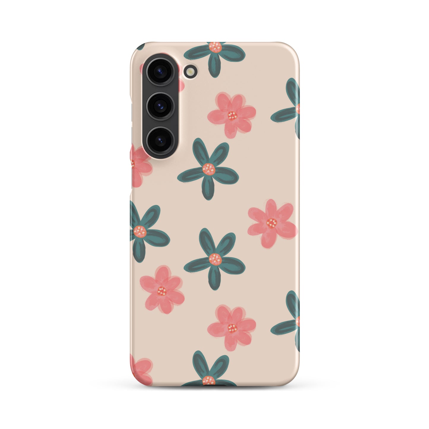 Red and Green Flowers - Snap Case