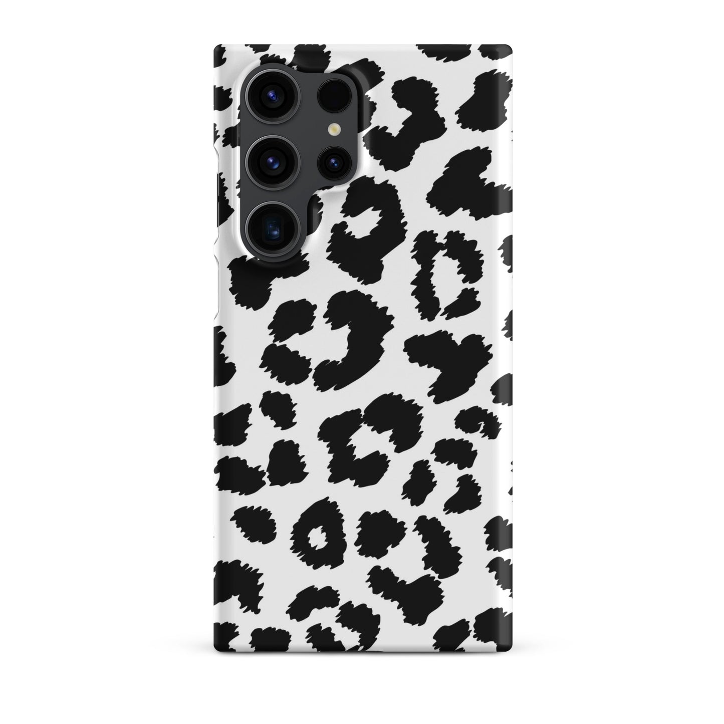 Black Leopard Print - Snap Case