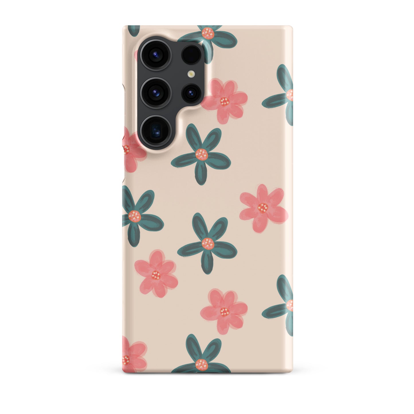 Red and Green Flowers - Snap Case