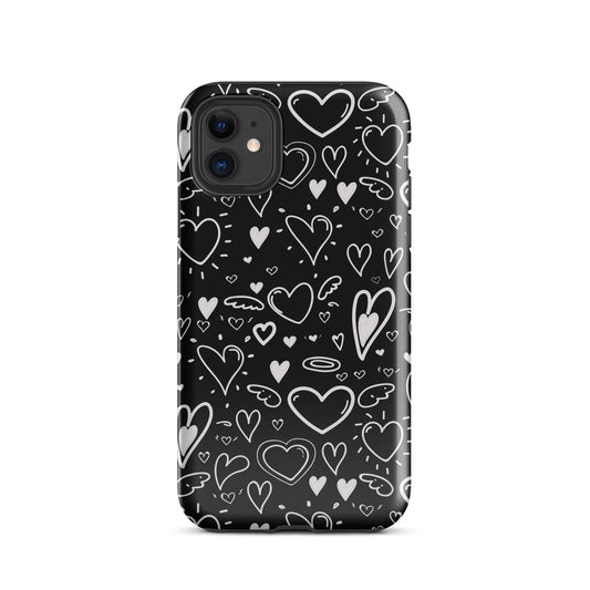 Black and White Hearts - Tough Case