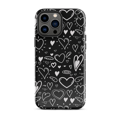 Black and White Hearts - Tough Case