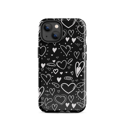 Black and White Hearts - Tough Case