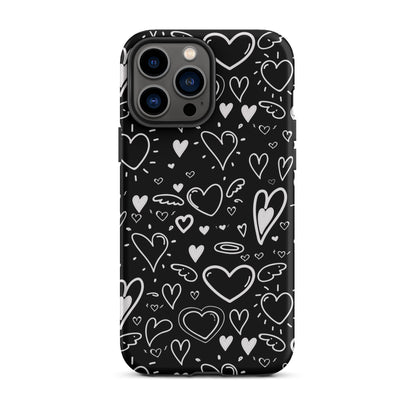 Black and White Hearts - Tough Case
