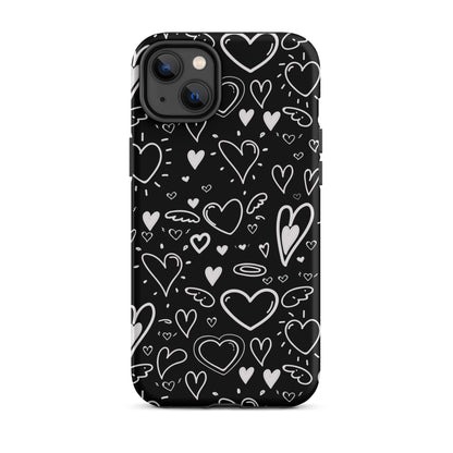 Black and White Hearts - Tough Case