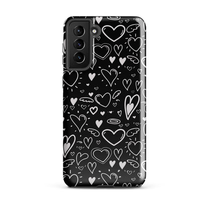 Black and White Hearts - Tough Case