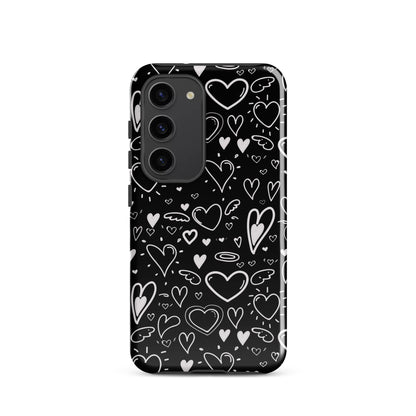 Black and White Hearts - Tough Case