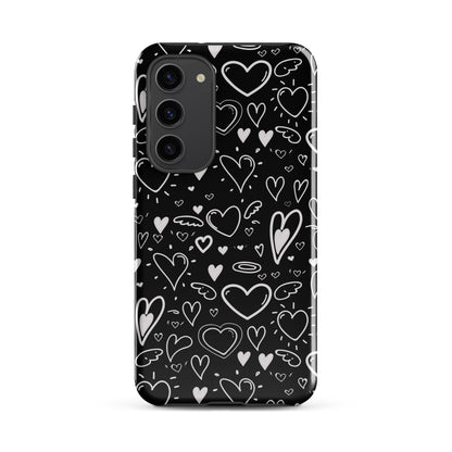 Black and White Hearts - Tough Case