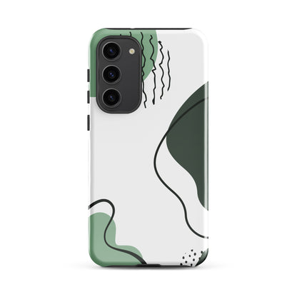 Green Abstract Shapes - Tough Case