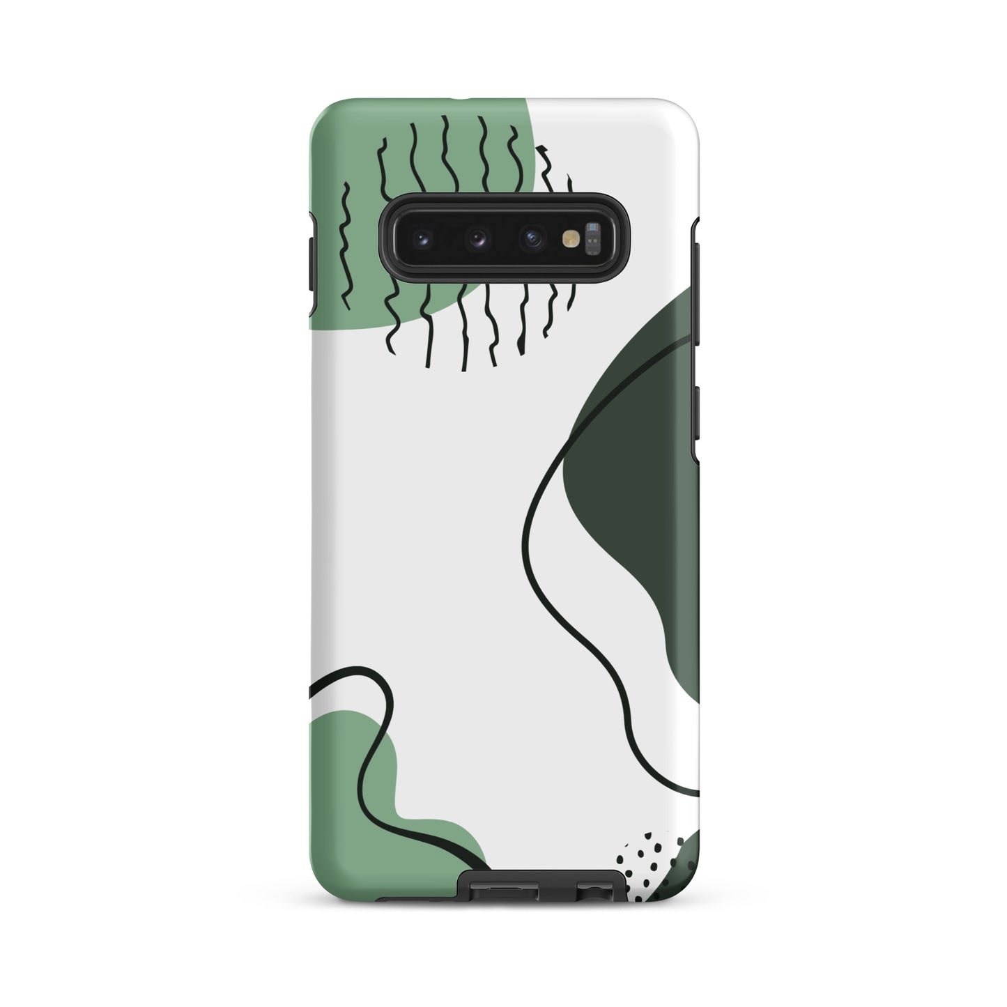 Green Abstract Shapes - Tough Case