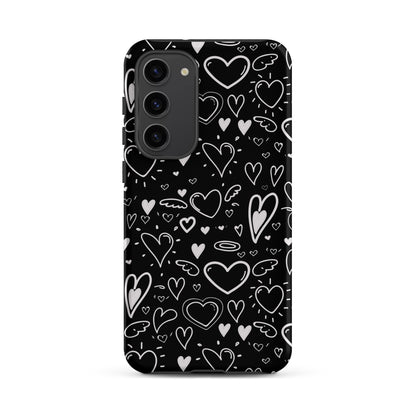 Black and White Hearts - Tough Case